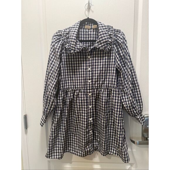 Levi's Mira Mini Dress 90s-inspired Plaid Colour: Peacoat Blue Size S preloved - Picture 6 of 8